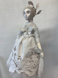 The Ghost of the Withered Flowers Handmade One of a Kind Art Doll