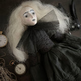 Moon Hare Witch Handmade One of a Kind Art Doll