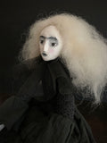Moon Hare Witch Handmade One of a Kind Art Doll
