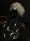 Moon Hare Witch Handmade One of a Kind Art Doll