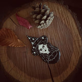 Black Star Witch Handmade One of a Kind Brooch