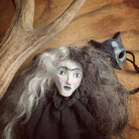 Wild Witch of Beast Forest Handmade One of a Kind Art Doll