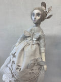 The Ghost of the Withered Flowers Handmade One of a Kind Art Doll
