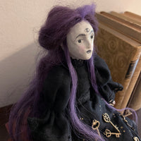 Ophelia, the Keeper of Secrets Handmade One of a Kind Art Doll