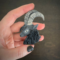 Wild Goat Handmade One of a Kind Brooch