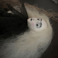 Moon Hare Witch Handmade One of a Kind Art Doll