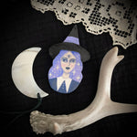 Amethyst Witch Handmade One of a Kind Brooch
